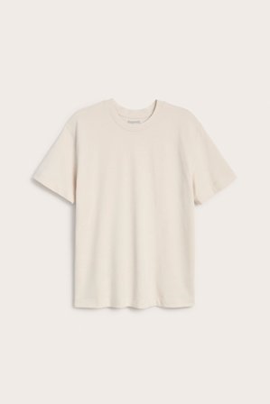 Kappahl | T-skjorte med rund hals | Lys beige