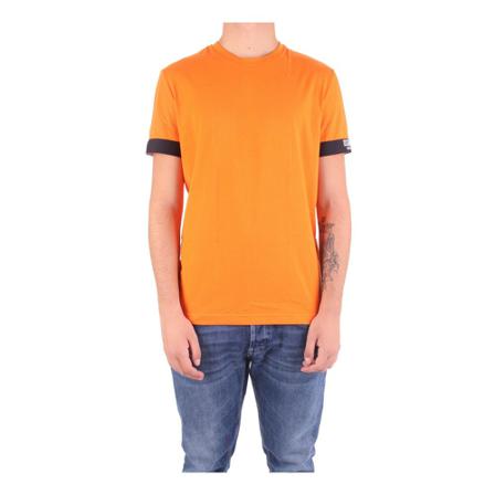 Dsquared2, T-Shirts Oranje, Heren, Maat:L
