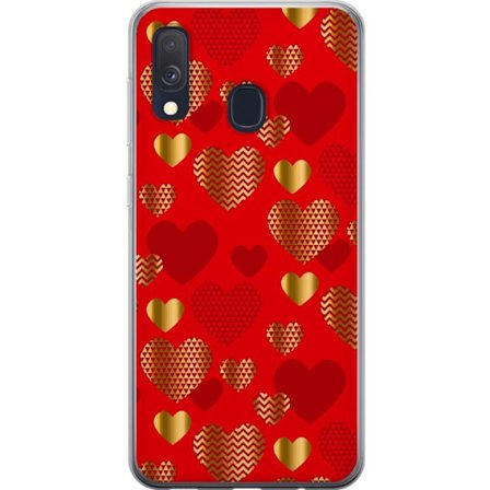 Kompatibelt Mobildeksel til Samsung Samsung Galaxy A40 GoldenHearts