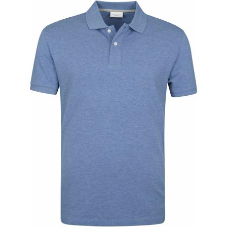 Profuomo, Pique Polo Blauw, Heren, Maat:L,Katoen