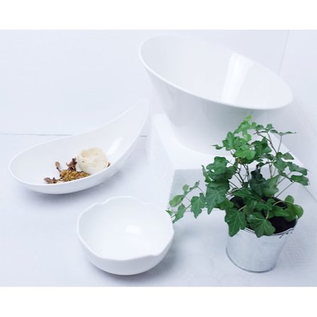 Porslin set - Olika Skålar Olika Storlekar - D015 - 3 Delar