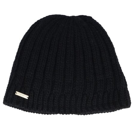 Seeberger - Svart traditionalbeanie Beanie - 100% Wool Beanie Black Beanie @ Hatstore