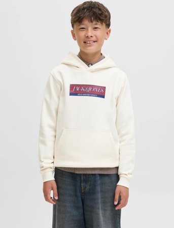 Jack & Jones Jorinwood Block Branding Sweat Noos Jnr - Cream - 152