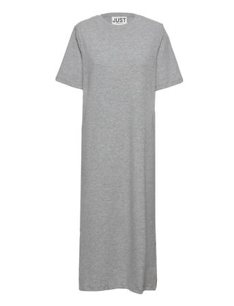 Noble Midi Dress Mel Dresses T-shirt Dresses Grå Just Female