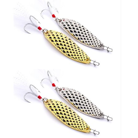 2-pak Skeddrag "Dragon Scale" sølv / guld - Forskellige størrelser