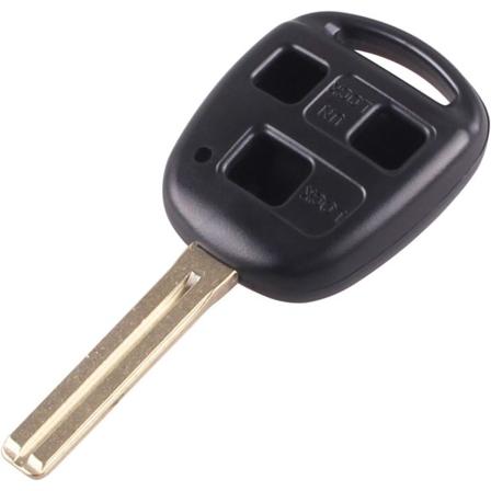 Heart Horse 3-painikkeinen kaukosäätimen avaimenperän kuori, yhteensopiva L-e-x-us ES GS IS GX LX RX SC RX LS -avaimen kanssa, 39 mm:n terä (1 kpl)