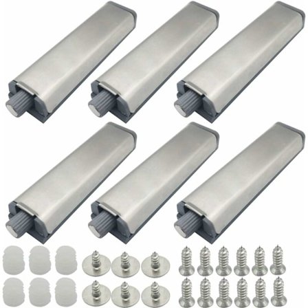 6 stk. tryk for at åbne magnet skabsdør tryk åben tryk skab magnetisk lukker til skabsystem buffer hængsel lås metal lukninger magnetisk lås