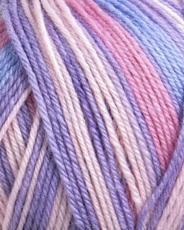 Garn Sox Merino 4 ply 100g Lila/blå multi
