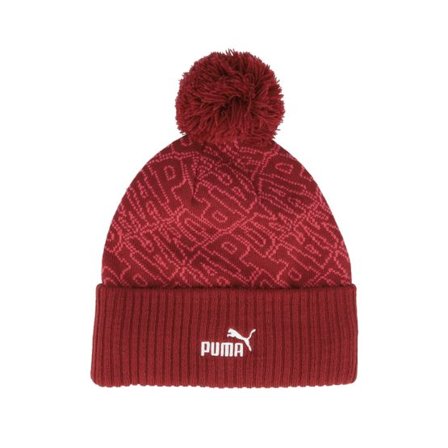 Puma - Röd pom Beanie - Essential Beanie Intense Red Pom @ Hatstore