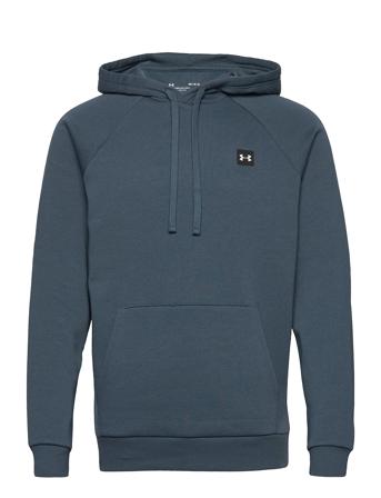 Ua Rival Fleece Hoodie Hoodie Trøje Blå Under Armour