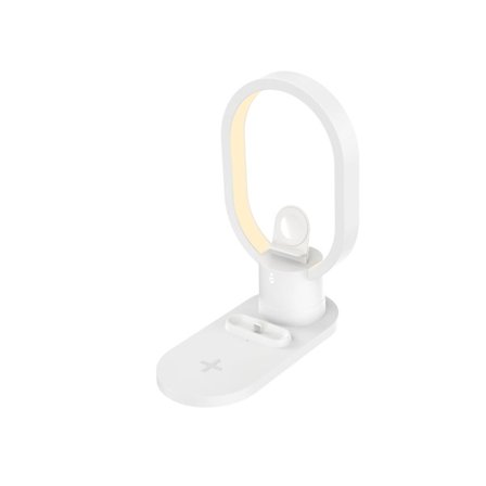 Led Nattlampa Laddare Magnetisk Lampa Laddning Vit