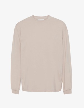 Oversized Organic LS T-shirt - Ivory White - XL