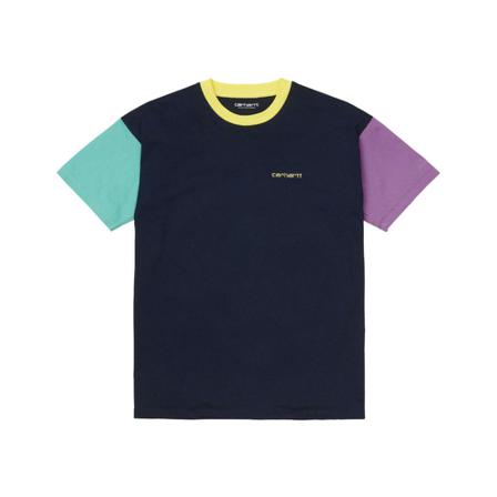 Carhartt Wip, T-Shirts Niebieski, Mężczyzna, Rozmiar: S