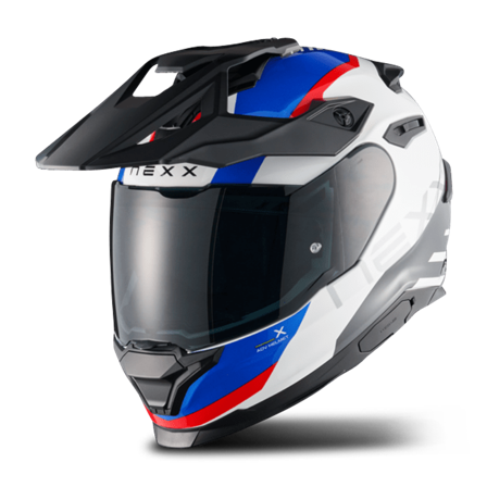 Adventurehelm Nexx Y.Travl Quest Weiß/Blau/Rot M