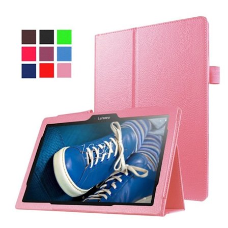 Lenovo Tab 10 TB-X103F litchi-nahkainen nahkakotelo - Pinkki