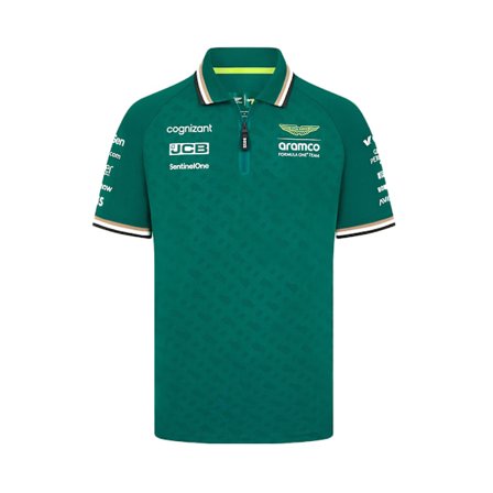Aston Martin F1 Team Offisiell Fernando Alonso T-skjorte Grønn 2024 Herre Topper