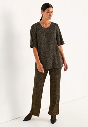 Cellbes of Sweden - Glittrig festtunika - brons - för damer - 34/36