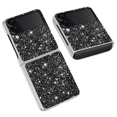 Sött glitter bling stöttåligt skyddande skal kompatibelt med Samsung Galaxy Z Flip 3