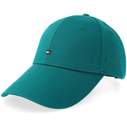 Tommy Hilfiger - Grön adjustable Keps - Flag 6 Panel Cap Deep Ocean Adjustable @ Hatstore