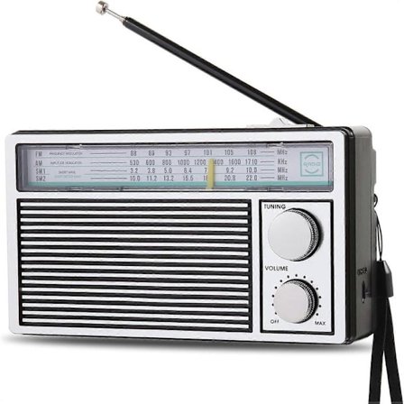 Högkvalitativa Bärbara Radioapparater AM FM Retro Radio, Transistorradio med Hög [DB]