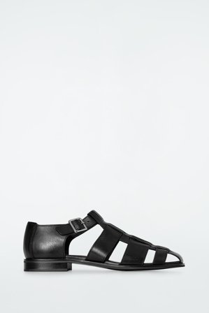 COS Fisherman-Sandalen Aus Leder in Schwarz - Frauen