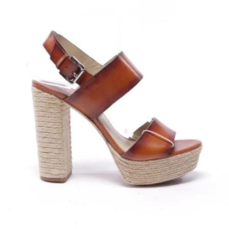 Michael Kors Pre-owned, Pre-owned Leather sandals Bruin, Dames, Maat:L