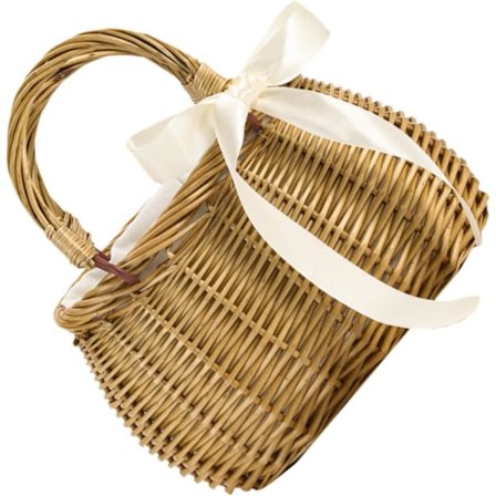 Picnickurv Håndvævet Opbevaringskurv Håndtag Køkken Essentiel Bærbar Frugtkurv Robust Vævet Kurv