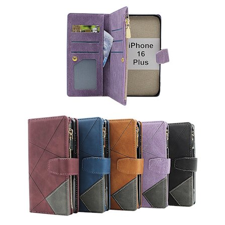 XL iPhone 16 Plus Lyx Plånboksfodral