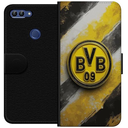 Kompatibelt Plånboksfodral till Huawei Huawei P smart Färgstarkt abstrakt pusselmönster som symboliserar gemenskap, mångfald och kreativitet i mod