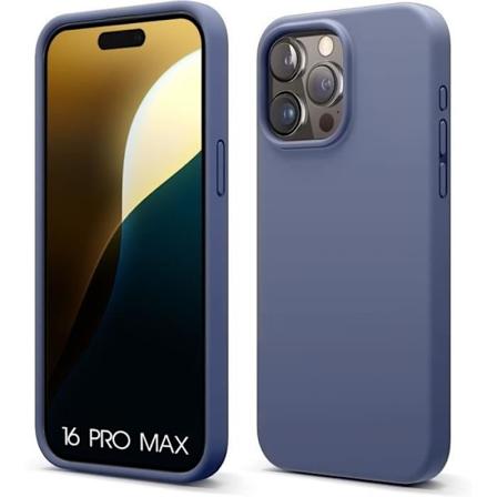 Etui til iPhone 16 Pro Max, tyndt letvægts Effektiv stødsikker silikonebeskyttelse Midnight Blue