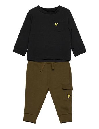 Ls Utility Pocket Tee And Bb Jog Set Black Lyle & Scott Junior