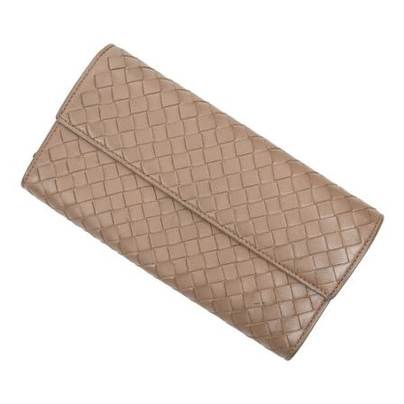 Bottega Veneta Vintage, Pre-owned Continental Wallet Roze, Dames, Maat:ONE Size,leer