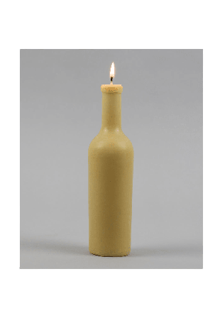 A World of Craft OLD FASHION BOTTLE Bivaxljus Ljus & ljusstakar Beige ca 20 cm