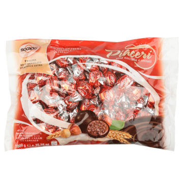 SJOKOLAD PRALIN DARK/CRISP RØD