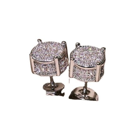 Kvinnors bröllop örhängen smycken syntetiska diamant örhängen L