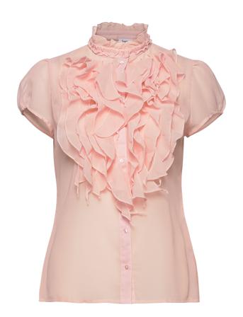 Lillysz Ss Shirt Blouses Short-sleeved Rosa Saint Tropez
