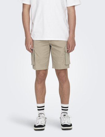 ONLY & SONS Onscam Stage Cargo Shorts 6689 Life Noos - Beige - S