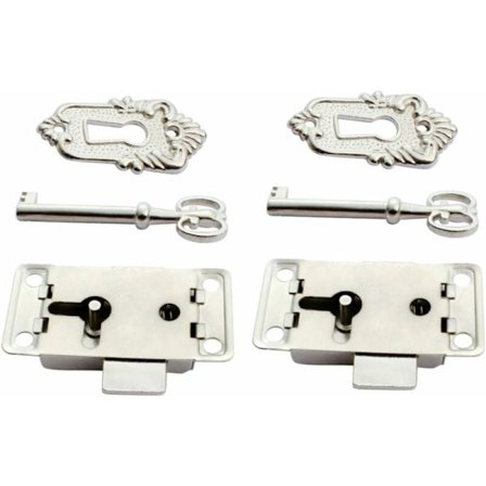 Antik skåplås Dekorativt möbellås med