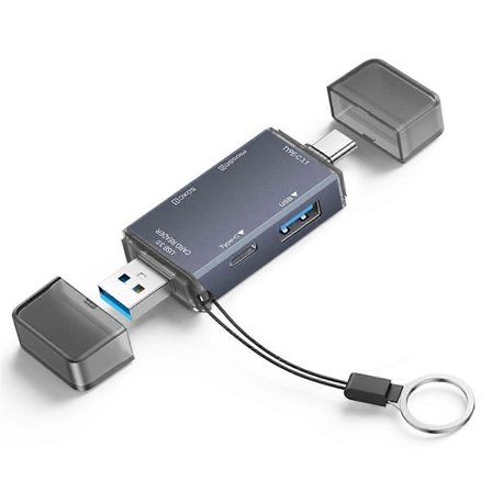 Kortläsare USB3.0 SD TF Kortläsare USB Hub för PC Laptop SD Kortläsare Smart Minneskortläsare
