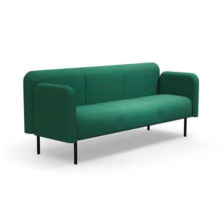 Sofa VARIETY, 3-Sitzer, Stoff Blues CSII, grün türkis