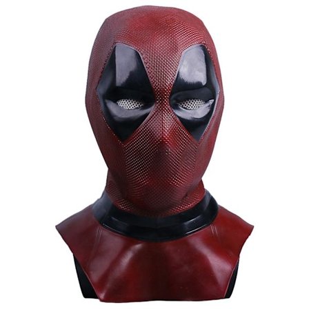 Deadpool Cosplay Wade Winston Wilson Lærmaske Kostyme U-båt Deuce Halloween Fest Kostyme Rekvis-WELLNGS