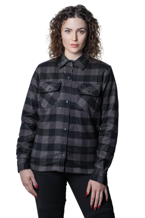 Camisa de Moto Mujer Course Thunder Negro/Gris M