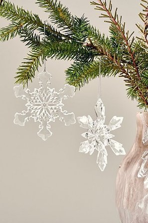 Jotex - Ozdoba Świąteczna 4-pak Przezroczysty - SNOWFLAKE - Kup Ozdoby choinkowe firmy Jotex