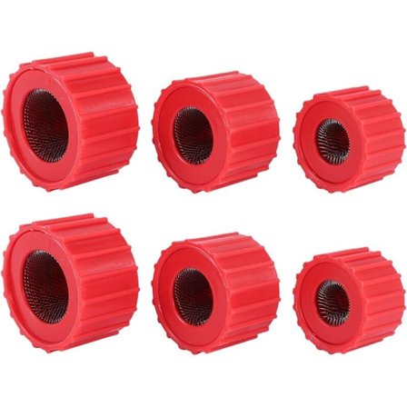 6 stk. kobberrørsrensebørster, handy størrelse, blikkenslagerbørster til rengøring af kobberrør, 3 størrelser