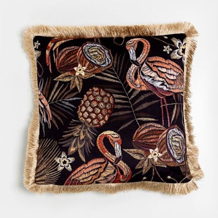 Flamingo Tropical -tyyny 45x45cm, monivärinen kangas