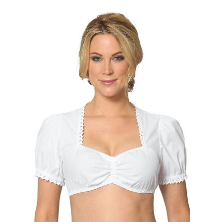 Womens Oktoberfest Elegant Dirndl Bluse Sort Dirndl Bluse Blonde Bluse.XL.Pearl White