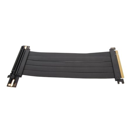 PCIE 4.0 X16 Riserkabel Høyhastighets Fleksibel Forlengelseskort Utvidelsesport 90 Grader GPU Forlengelseskabel for RTX 4090 Svart 20cm / 7.9in