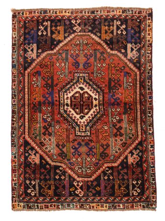 Orientalischer Shiraz Teppich 102X137 (Wolle, )