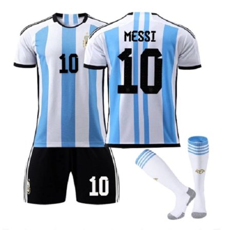 MESSI 10 VM Argentina Fodboldsæt 24(130-140CM) zdq