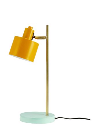 Dyberg Larsen | Ocean Bordlampe Curry/Messing/Turkis | H43CM